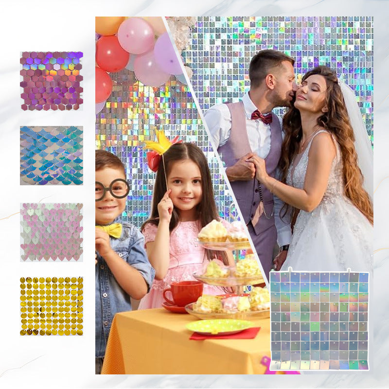 Shimmer Sequin Wall Panels for Party Backdrops and Stage Decor