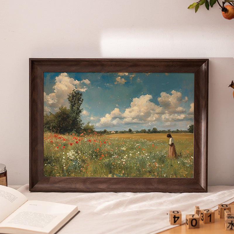 Modern Minimalist Wall-Mounted Picture Frame for Calligraphy and Paintings, Various Sizes