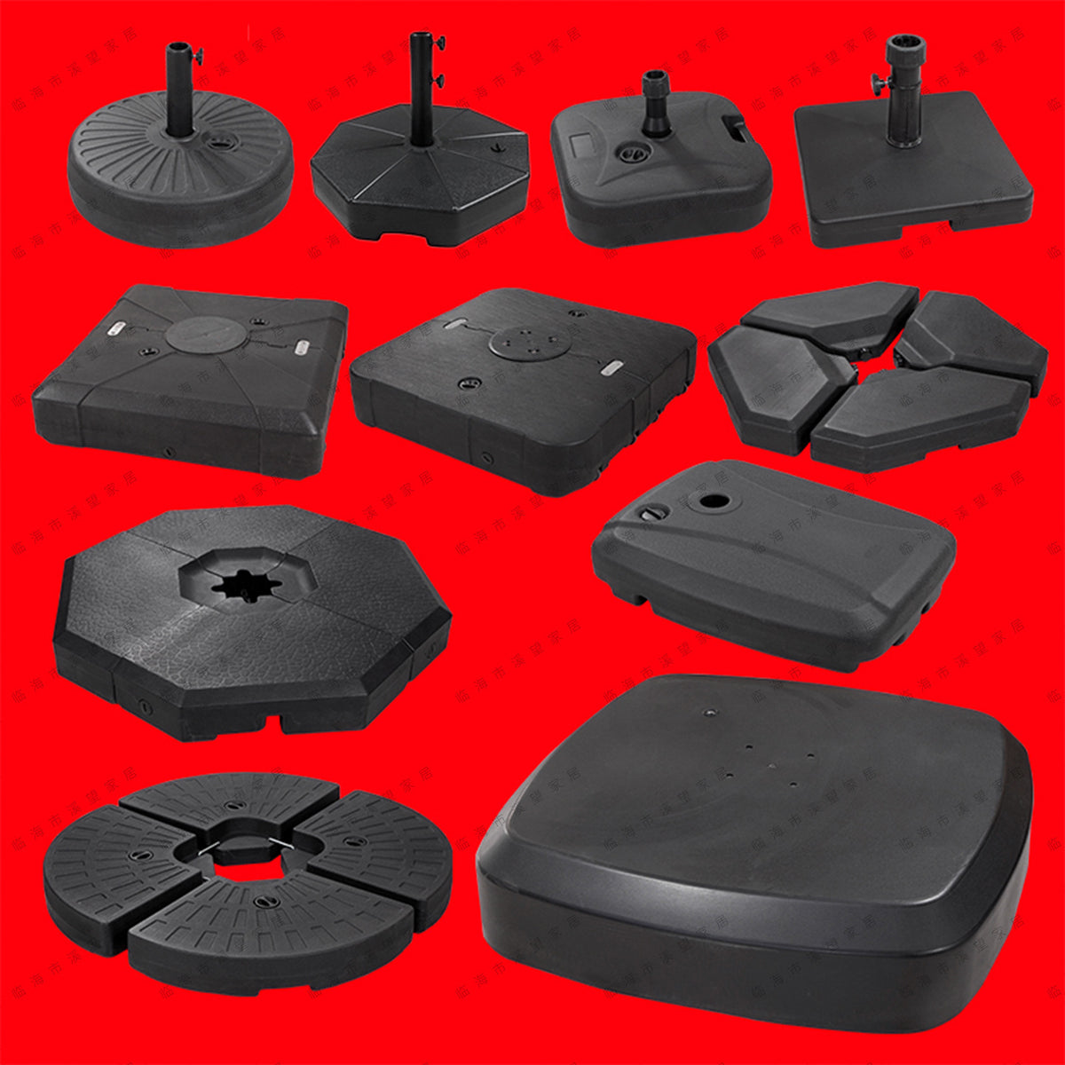 Outdoor Umbrella Base Water/Sand Filled Weight for Cantilever & Center Pole Umbrellas