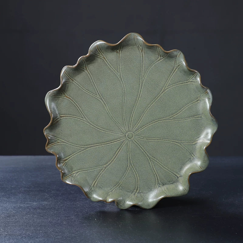 Ceramic Plant Pot Saucer Round Rectangular Bonsai Tray Drip Tray Base