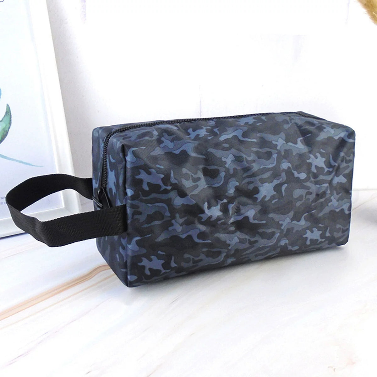 Camouflage Travel Toiletry Bag for Men and Women, Portable Wash Bag, Cosmetic Organizer, Shower Caddy
