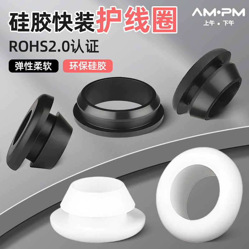 Rubber Quick-Mount Wiring Grommet for Distribution Boxes