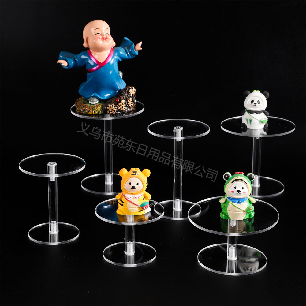 Clear Acrylic Round Display Stand for Anime Figures and Collectibles