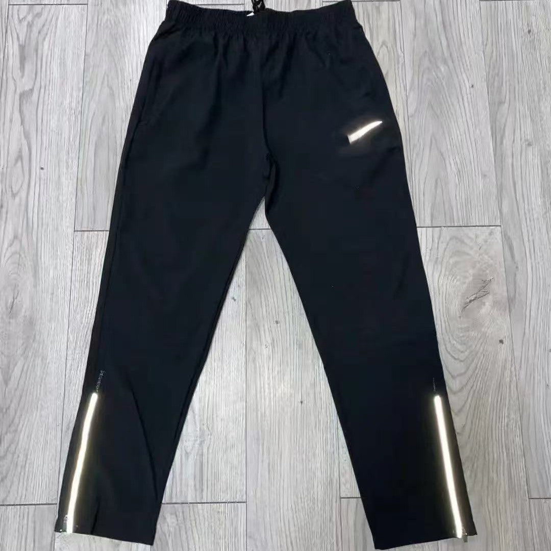 Men's Quick-Dry Athletic Training Pants for Running and Gym Workouts, Ice Silk Thin Summer Design