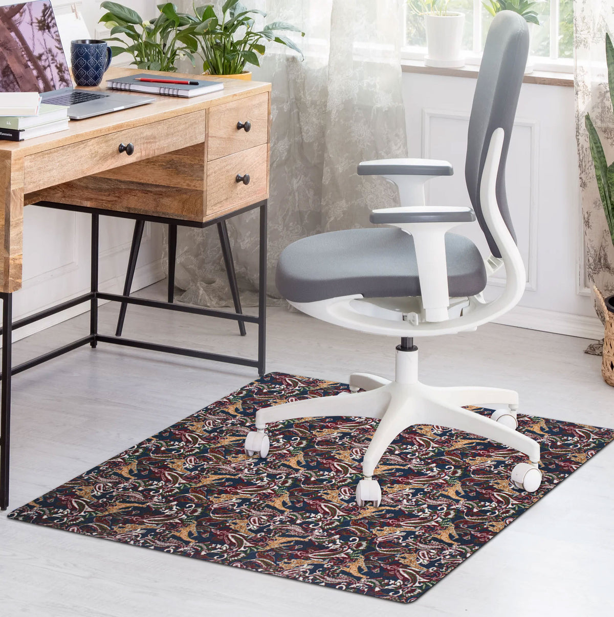 Office Chair Mat for Hardwood Floors and Carpets, Easy Clean Floor Protector