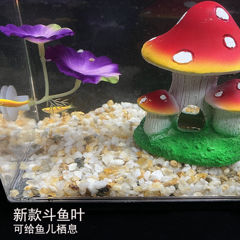 Betta Fish Breeding Leaf Pad Aquarium Decoration Artificial Plant