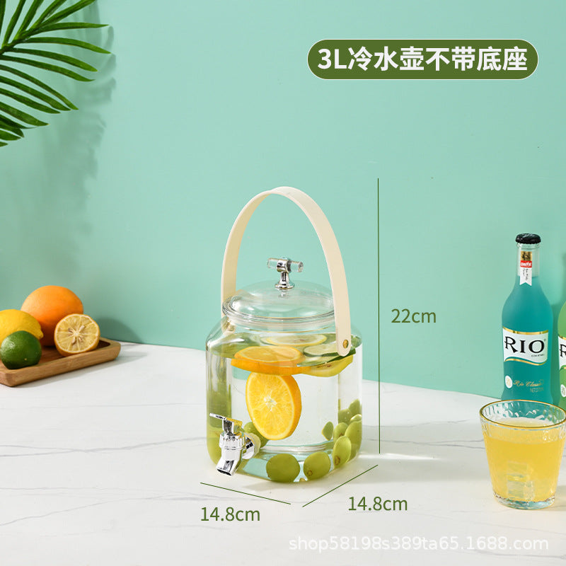 Beverage Dispenser with Spigot for Juice, Iced Tea, and Cocktails