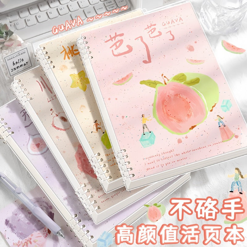 Detachable B5/A5 Coil Notebook with Thickened Pages, Cute Student Journal and Diary