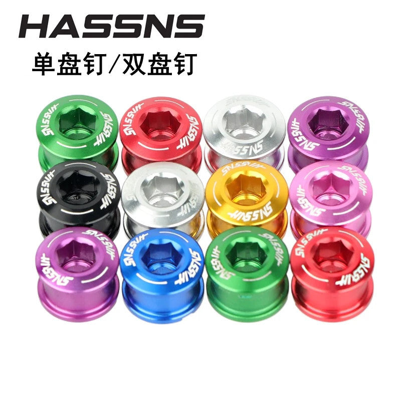 Mountain Bike 7075 Aluminum Alloy Ultralight Colorful Chainring Bolts Single/Double Disc Nails Modification