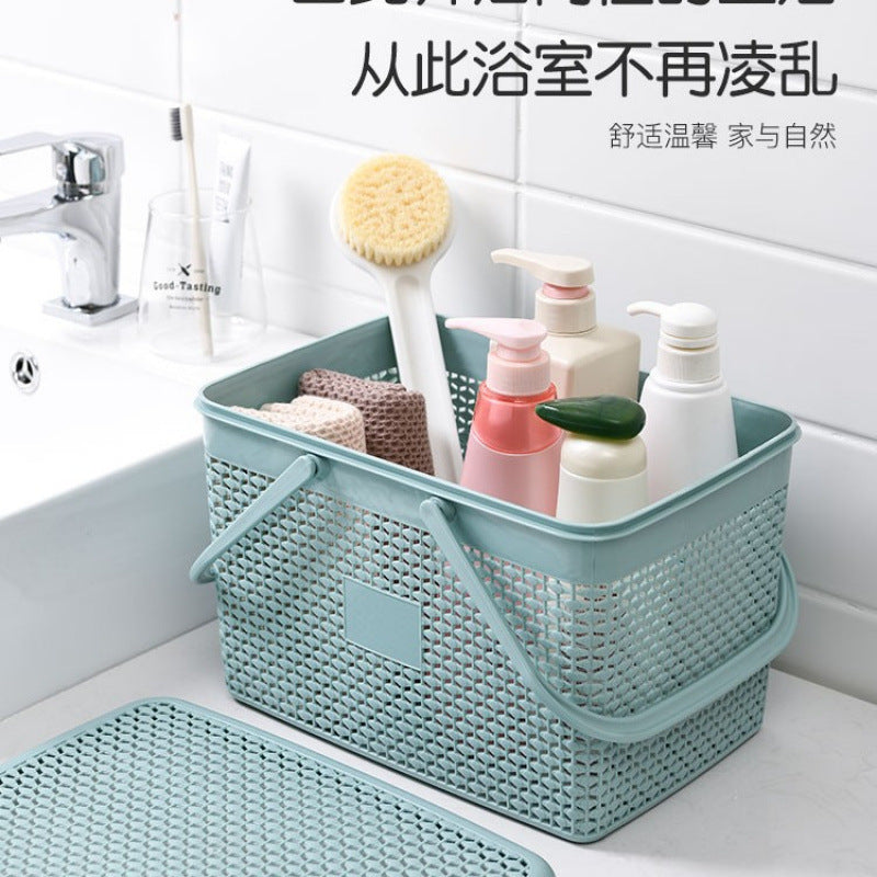Portable Shower Caddy Basket with Lid for Bathroom and Dormitory