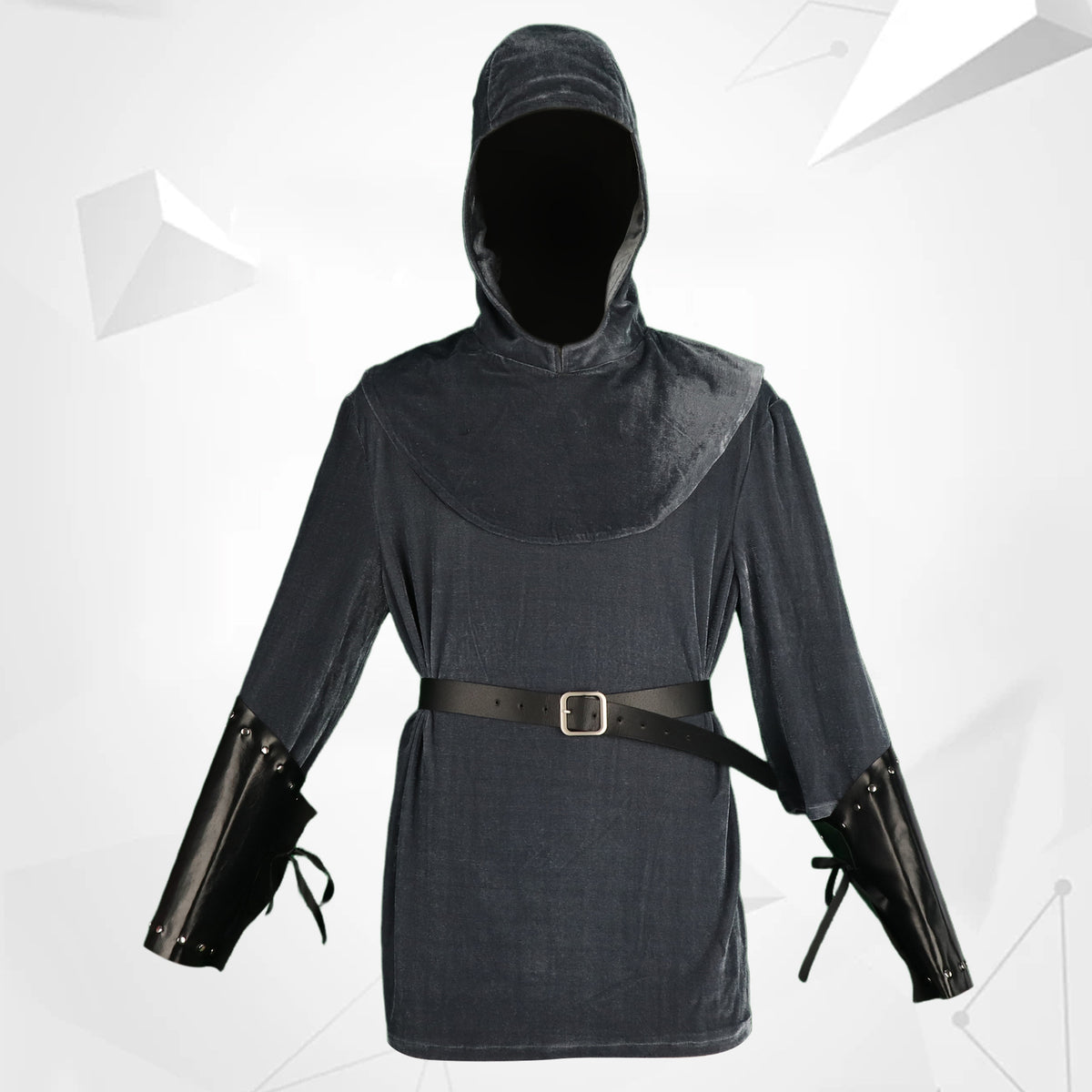 Medieval Knight Tunic Shirt and Cloak Set for Cosplay and Stage Performance