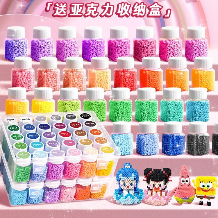 2.6mm Hama Perler Beads Kit with Tools and Storage Box for DIY Craft Projects