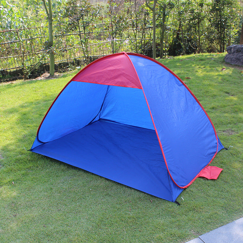 Automatic Pop-Up Blue Camping Picnic Travel Beach Tent for Two