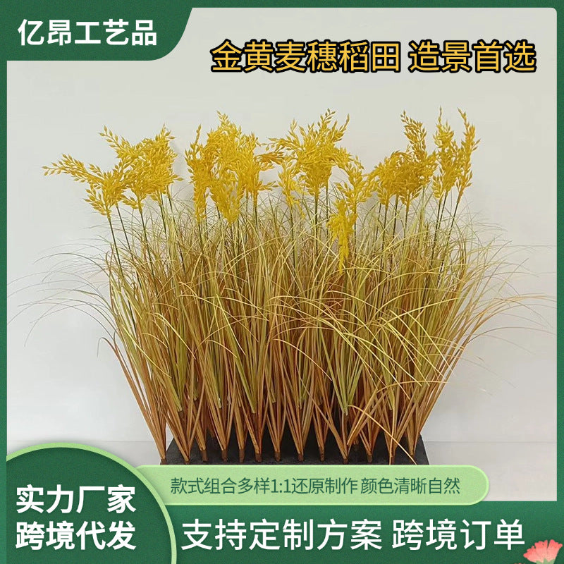 Artificial Wheat and Reed Stalks for Rustic Autumn Decor