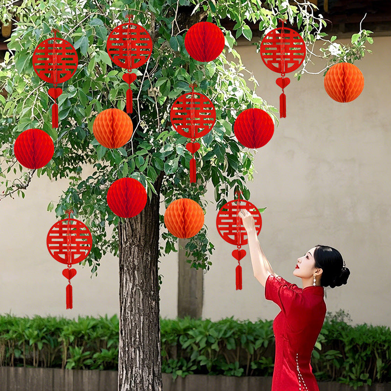 Outdoor Green Plant Wedding Decoration Set for Courtyards and New Homes