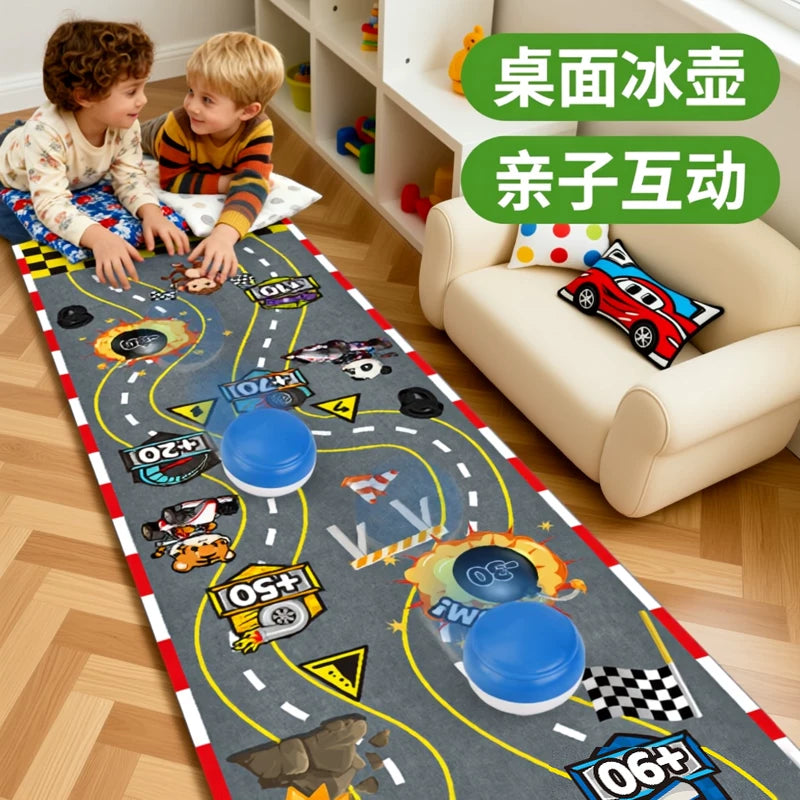 Mini Portable Tabletop Curling Game Set for Kids & Adults, Indoor Family Fun & Team Building Activity