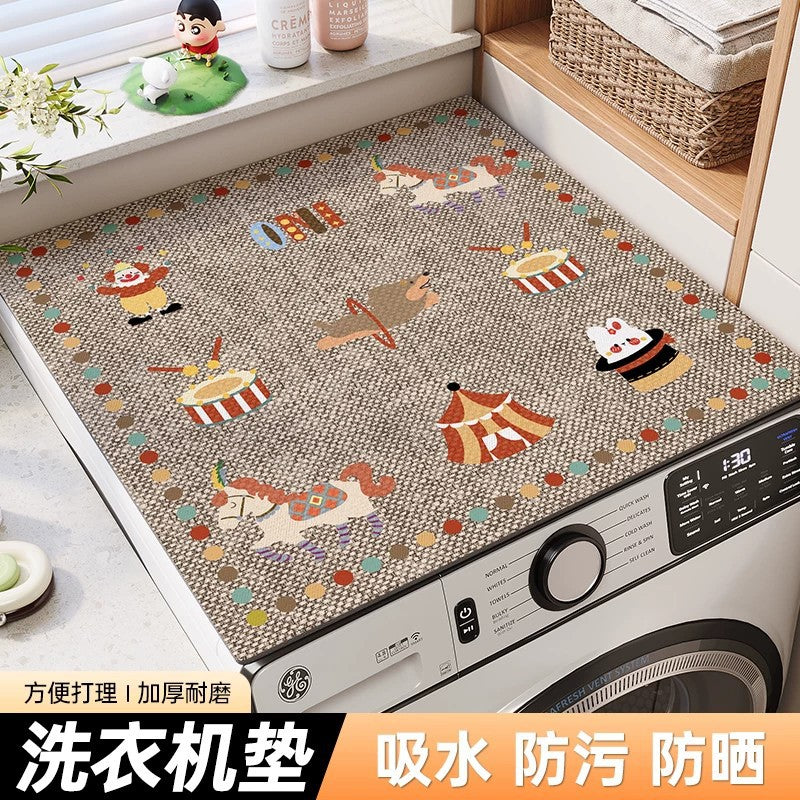 Diatomaceous Earth Refrigerator Washing Machine Top Cover Mat Dustproof Waterproof Oil-proof