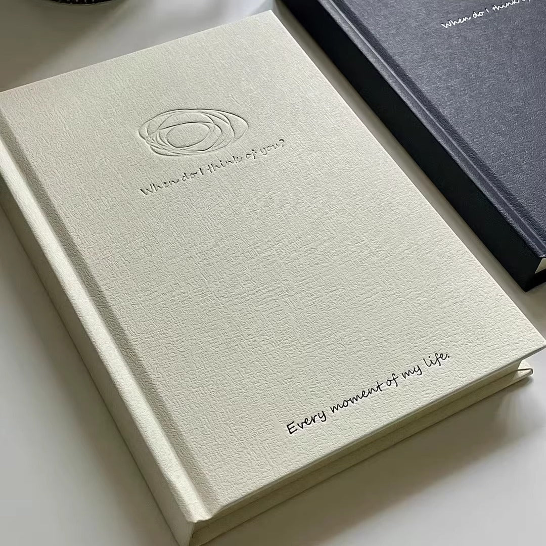 Minimalist B6 Blank Hardcover Notebook for Students and Journaling