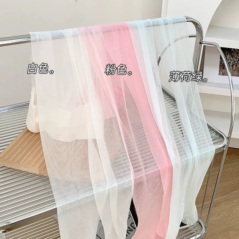 Mint Mambo Ultra-Thin Sheer Pantyhose with Heel for Spring/Summer