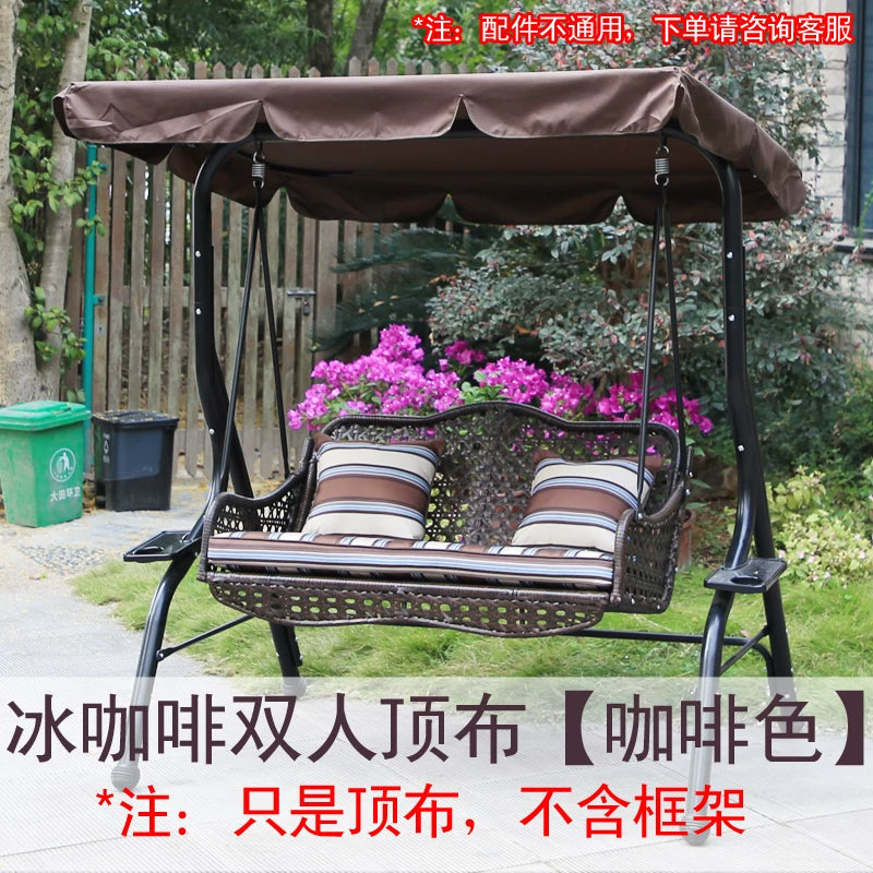 Outdoor Swing Canopy Replacement Cover Waterproof UV Protection for Hammock Glider Chair