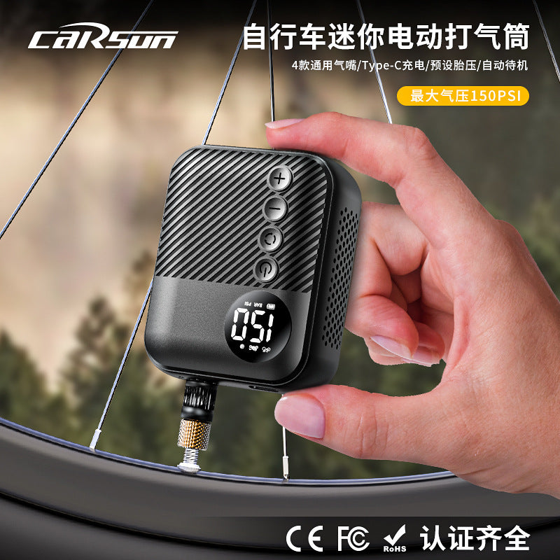 Mini Portable Handheld Smart Wireless Bicycle Pump for Mountain & Road Bikes