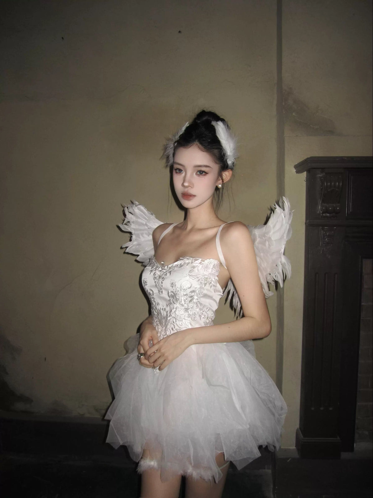Fantasy Angel Elf Cosplay Costume for Photography, Halloween, and Stage Performances