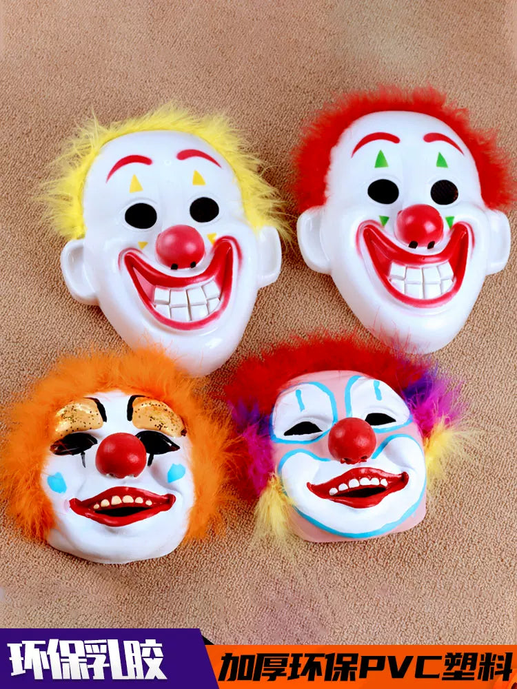 Halloween Clown Mask Latex Horror Prank Costume Party Prop