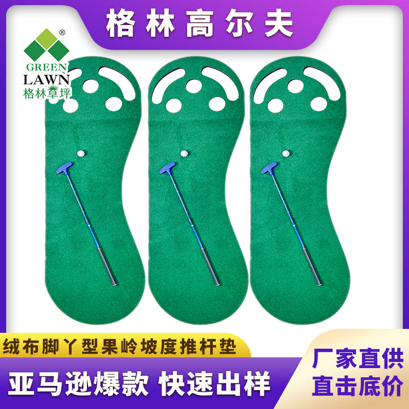 Golf Putting Green Mat with Large Footprint Design, Practice Aid for Indoor/Outdoor Use