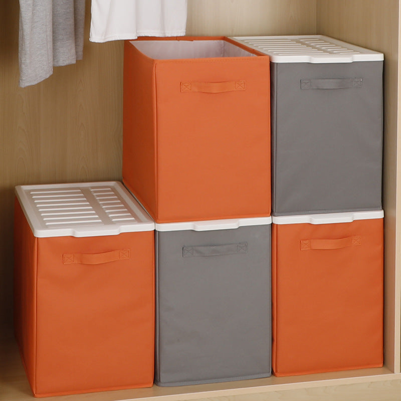 Oxford Fabric Storage Box for Clothes, Quilts, and Blankets with Lid