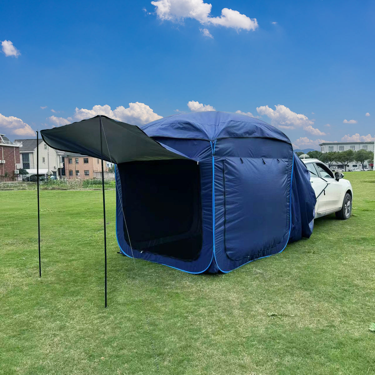SUV Car Tail Tent Sunscreen Mosquito Net Outdoor Camping Rear Trunk Tent Quick Setup