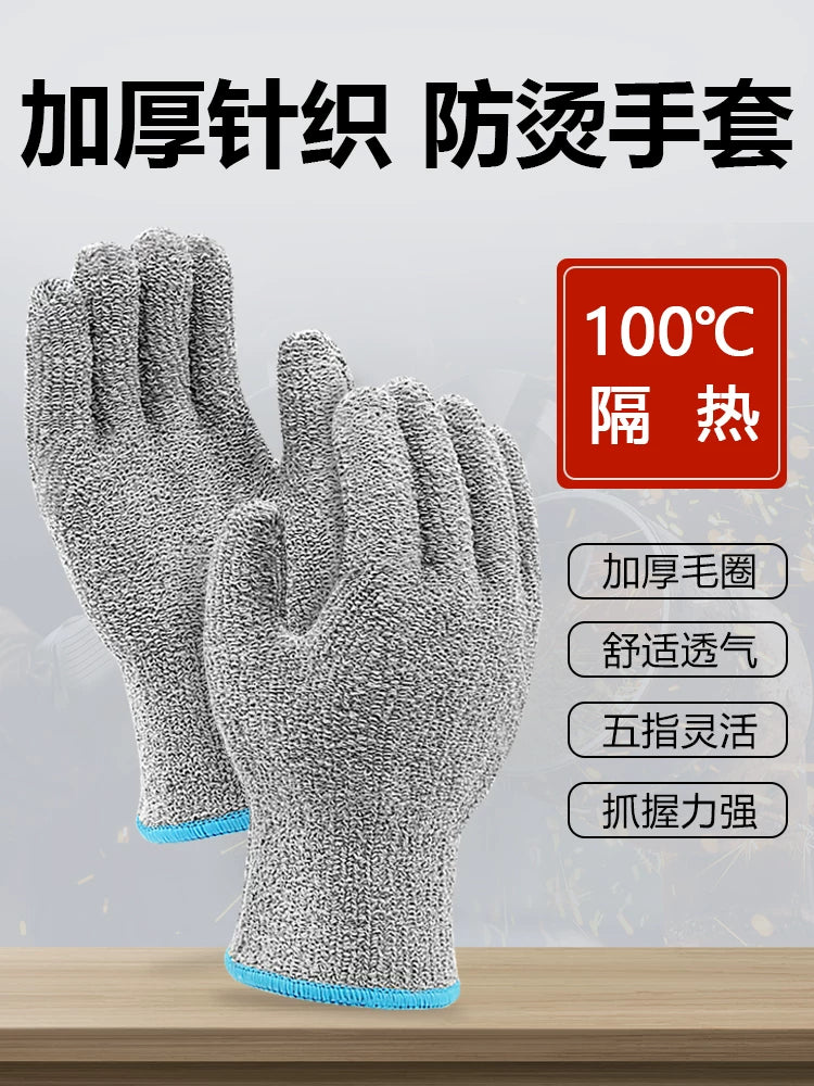 Heat Resistant Industrial Gloves for High Temperature Work, 250°C Protection