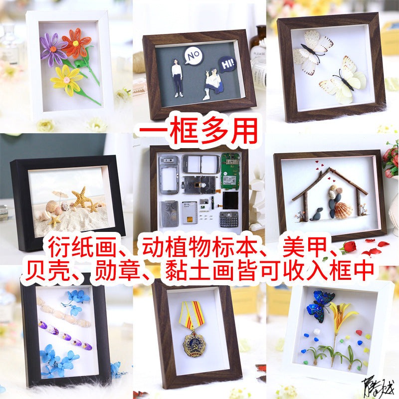 3D Shadow Box Display Frame for Crafts, Photos, and Memorabilia