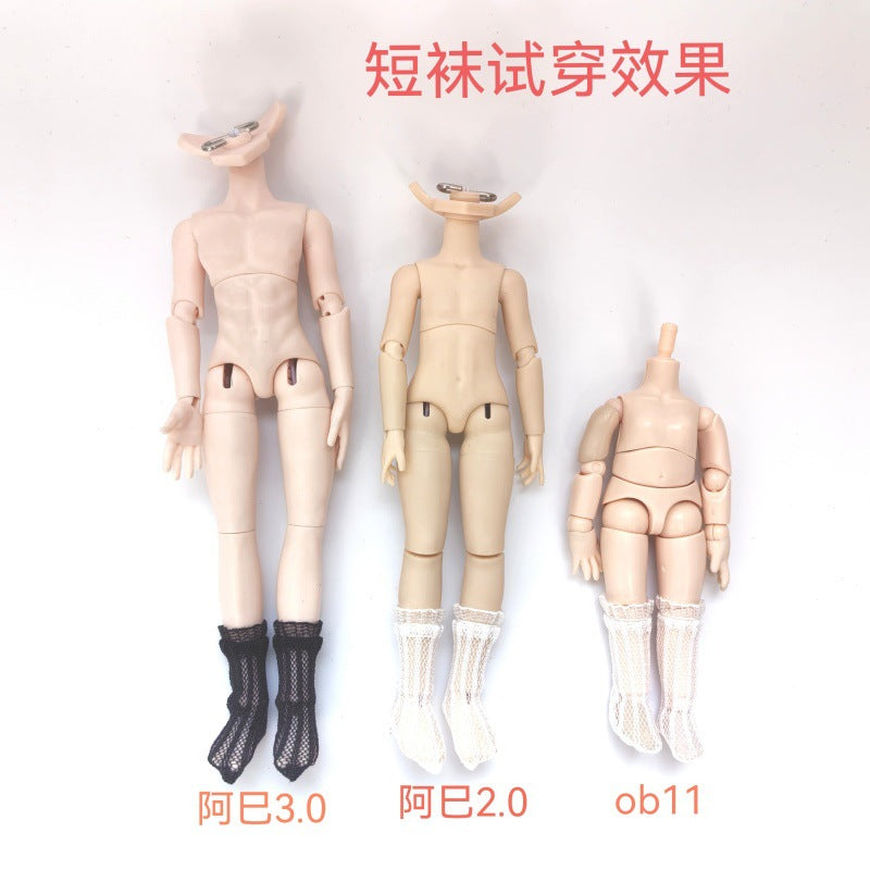 Lace Doll Socks for OB11, 1/12 BJD, YMY, and Azone Dolls