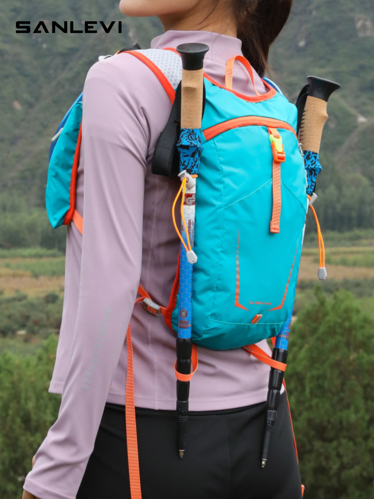 Lightweight Outdoor Sports Backpack for Men and Women, Water-Resistant Hiking and Fishing Daypack