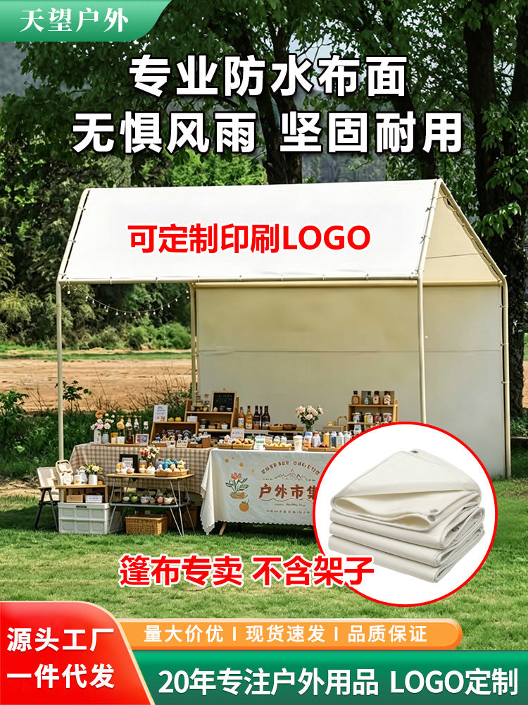 Slanted Roof Outdoor Stall Canopy Tent Top Cover for Market Events