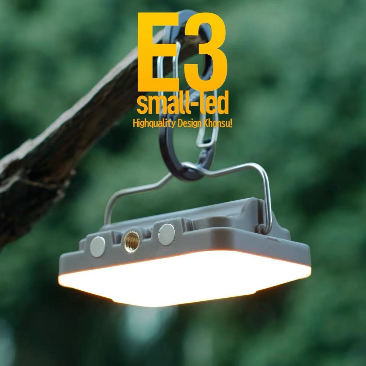 Khonsu E3S Mini High Brightness Portable Camping Lantern with Rechargeable Battery for Outdoor Hiking and Tent Lighting