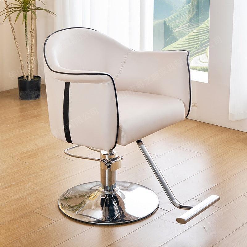 Adjustable Swivel Salon Chair for Hairdressing, Styling, Perming, and Dyeing