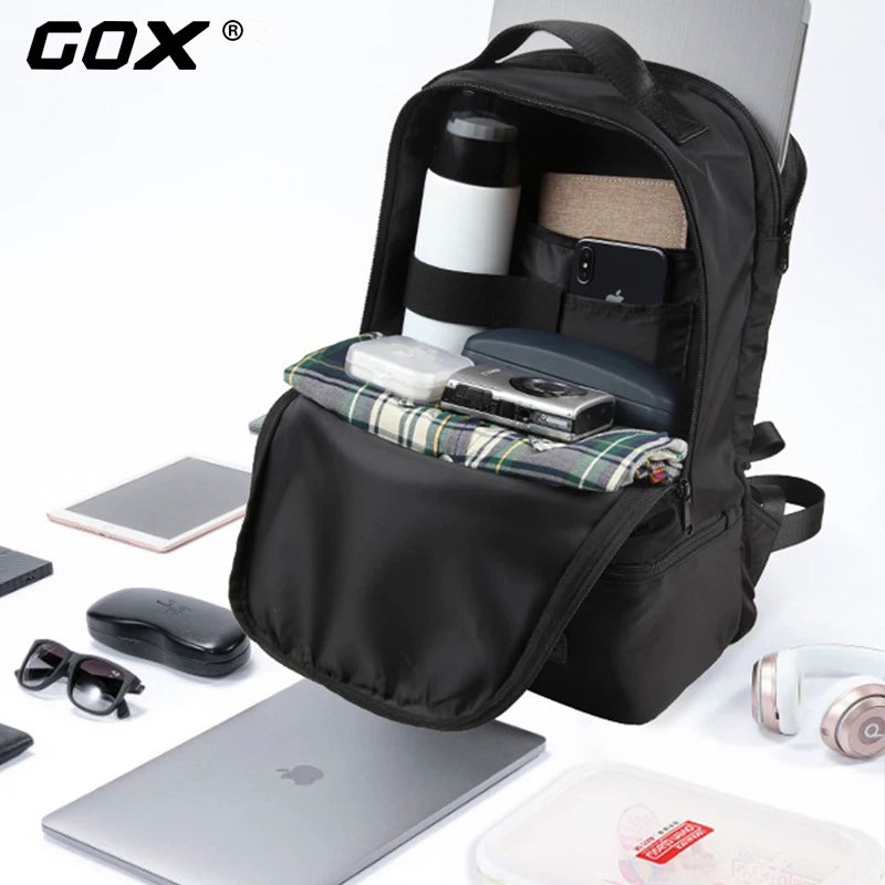 GOX Insulated Lunch Bag Backpack for Women, Aluminum Foil Thermal Bento Box Carrier