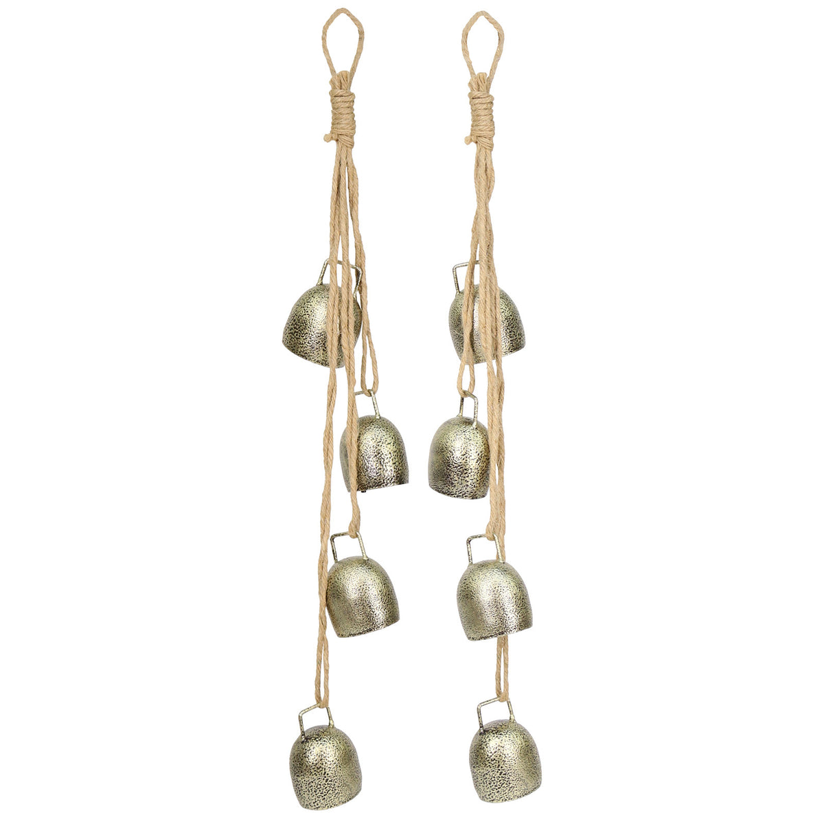Christmas Vintage Large Antique Bronze Metal Cow Bells for Garden Yard New Year Decoration