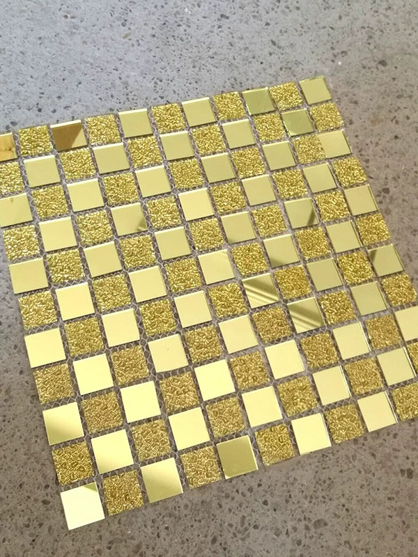 Crystal Glass Mosaic Tiles for Bathroom, Kitchen, Pool, and Wall Decor