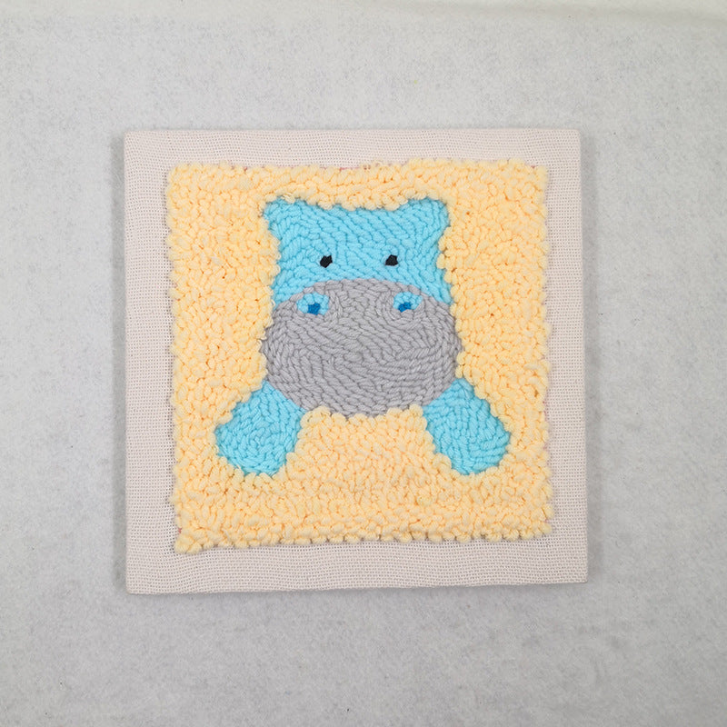 DIY Punch Needle Embroidery Kit for Adults - Fabric Yarn Art Craft