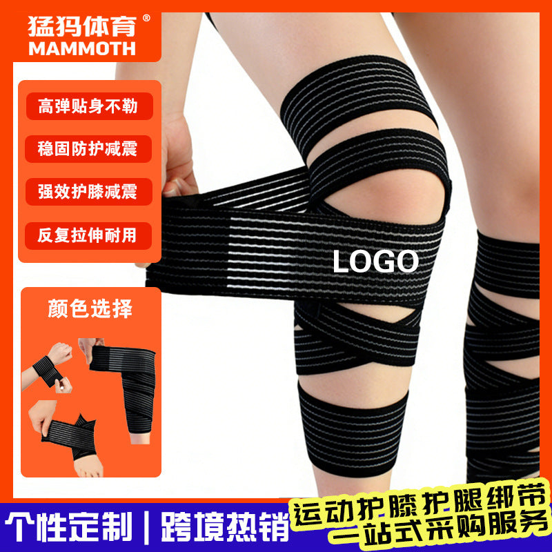 Elastic Compression Support Wrap for Joints - Adjustable, Shock-Absorbing, Durable