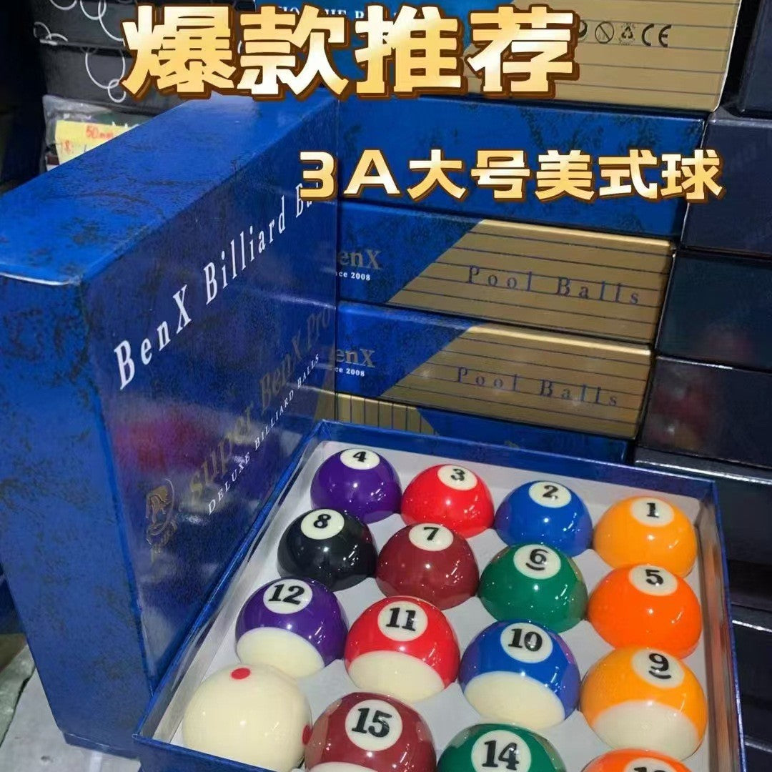 Standard Billiard Cue Ball, White Crystal Pool Ball for Black 8 Chinese Style Pool Tables, Single Ball