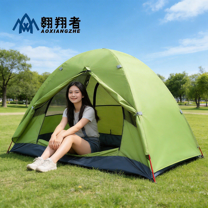 Portable Folding Camping Tent for Outdoor Activities, Waterproof and Thickened