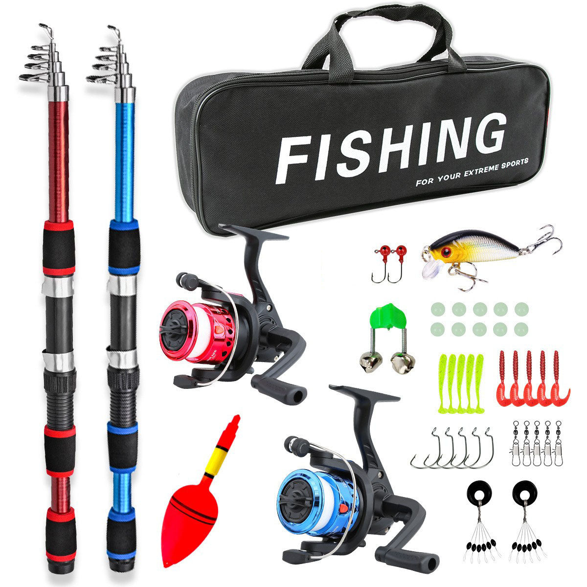 Kids' Telescopic Fishing Rod and Reel Combo Set for Parent-Child Outdoor Activities