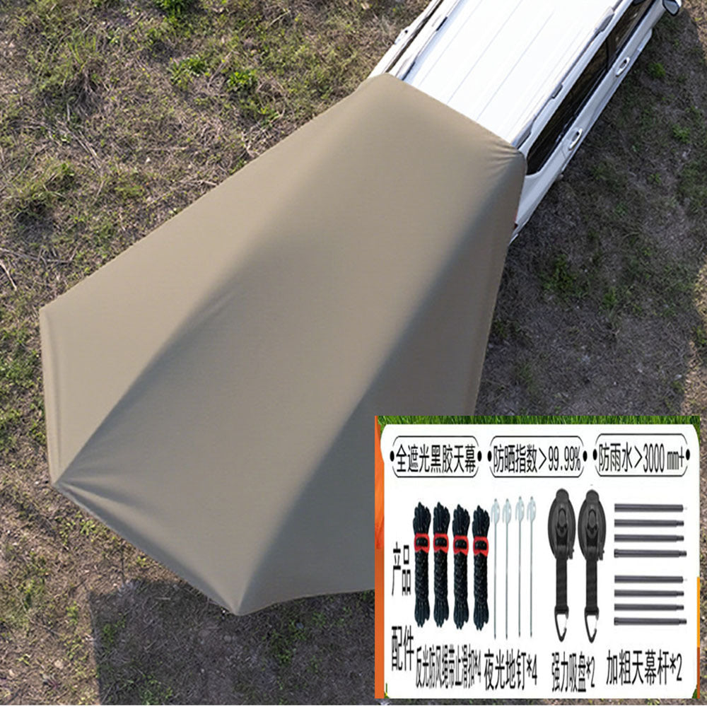 Car Side Awning Tent SUV Tailgate Sunshade Canopy for Camping and Outdoor Activities