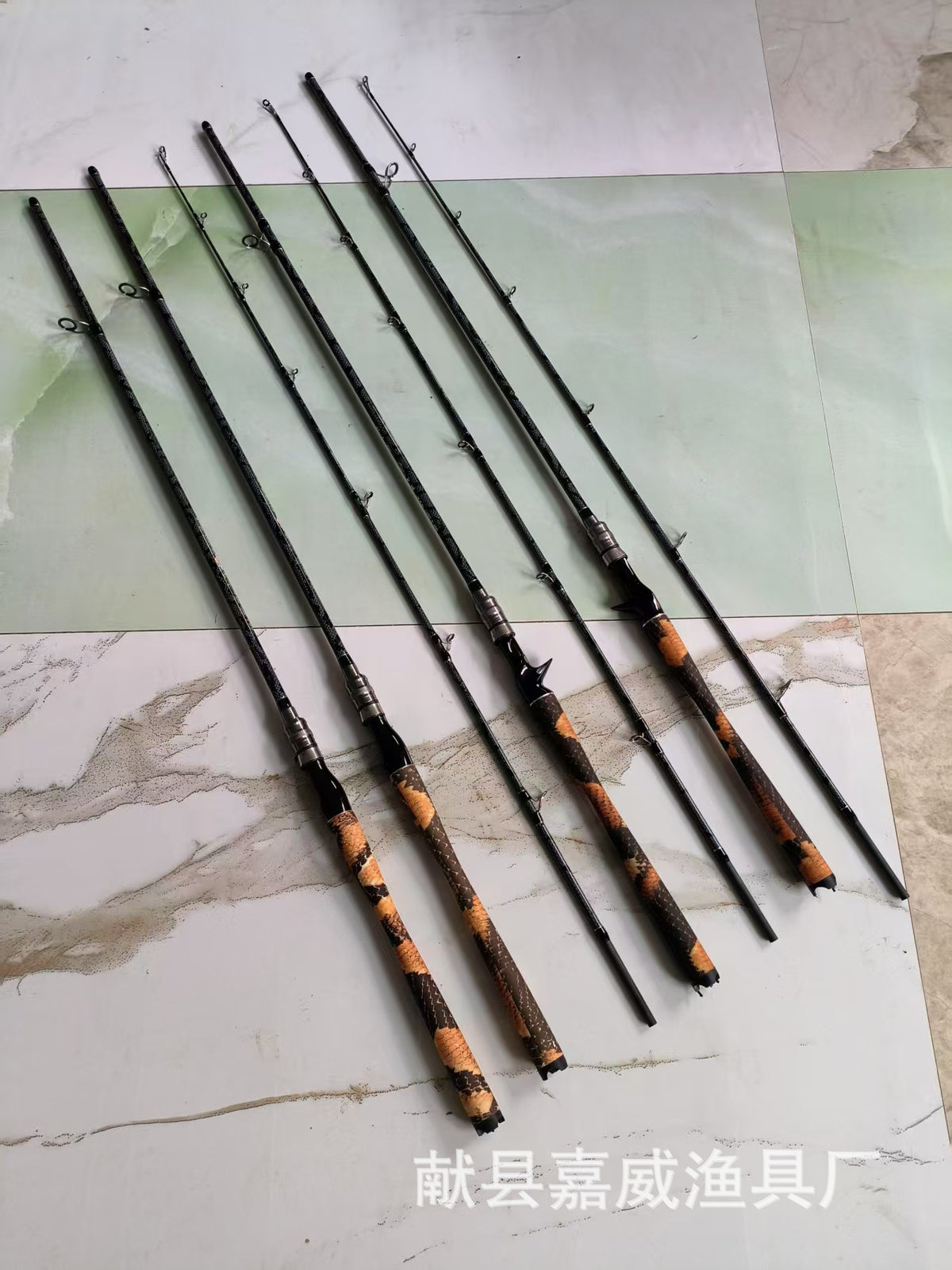 Python Pattern Carbon Fiber Heavy Lure Fishing Rod for Long Casting