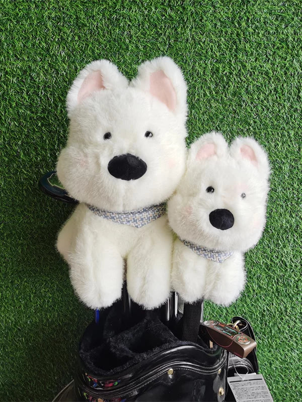 Cute West Highland Dog Golf Club Headcover for Driver Fairway Woods Irons