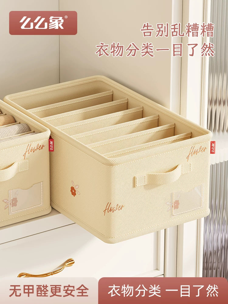 Foldable Wardrobe Drawer Organizer with PP Board for Clothes, Jeans, Socks, Underwear