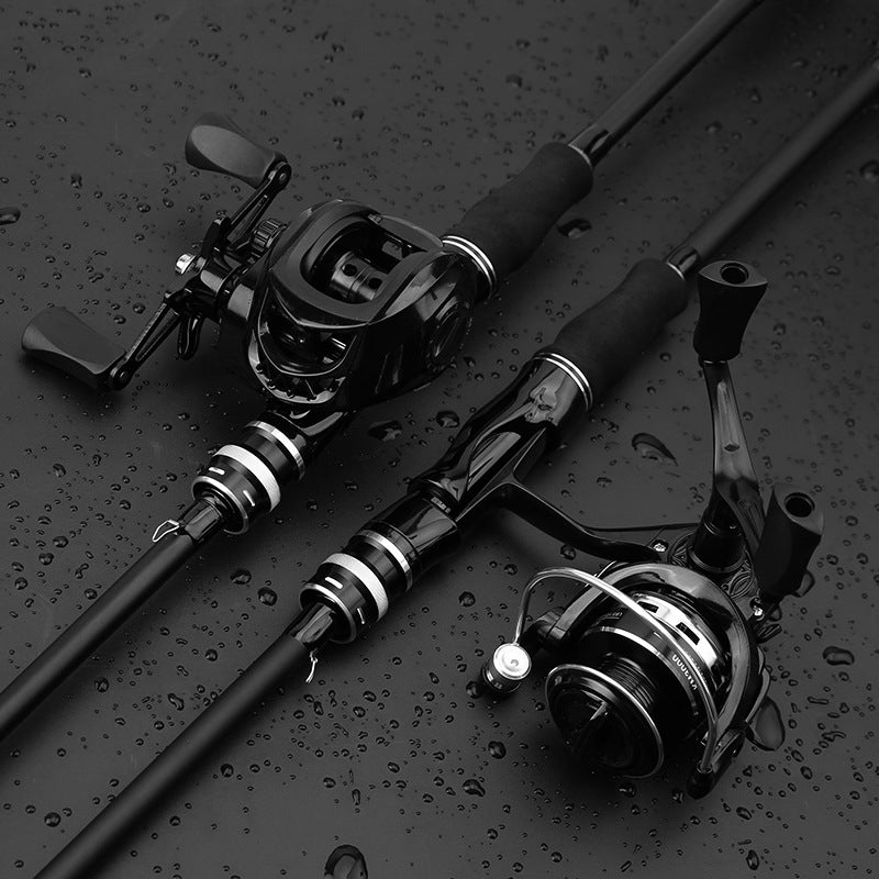 Lure Fishing Rod and Reel Combo Set for Beginners, Fast Action ML Spinning/Casting Rod for Freshwater and Saltwater